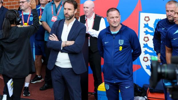 England manager Gareth Southgate looks on during a game