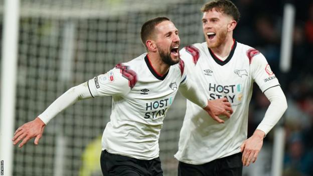 Derby County 3 2 Burton Albion Conor Hourihane s stoppage time