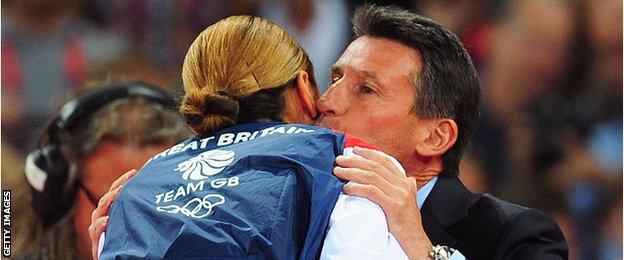 Jessica Ennis-Hill and Lord Coe