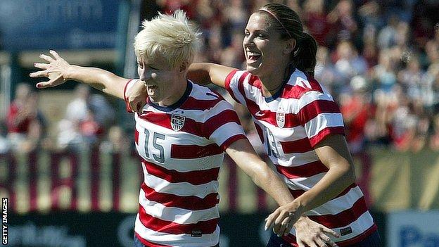 Megan Rapinoe and Alex Morgan