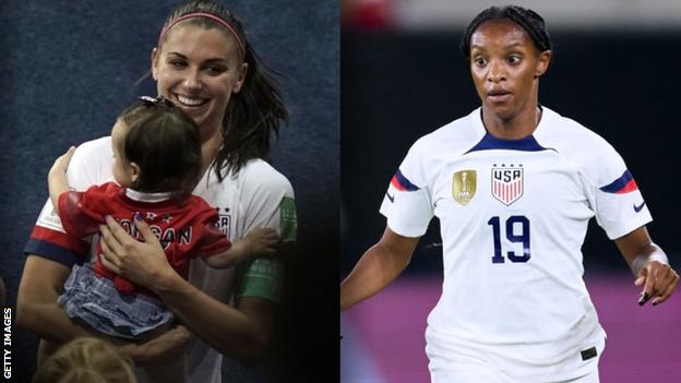 Alex Morgan et Crystal Dunn