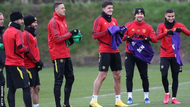 Manchester United training
