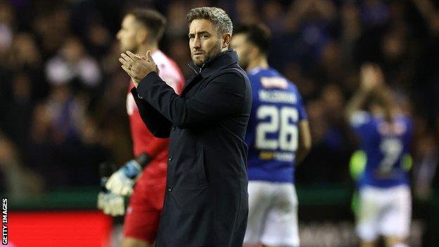 Hibernian manager Lee Johnson
