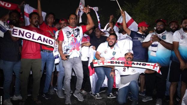 England supporters in Qatar