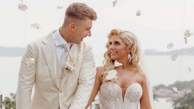 Amber Hill married long-term partner James Rutter at a "dream" ceremony in Thailand