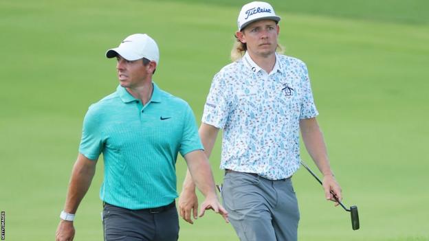 Rory McIlroy and Cameron Smith at last year's Tour Championship in Atlanta