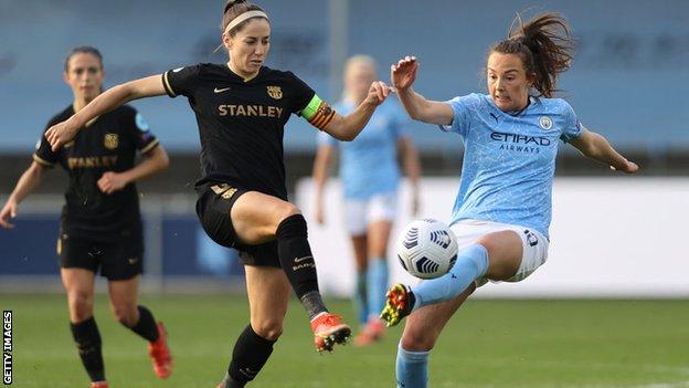 Vicky Losada contra el Manchester City