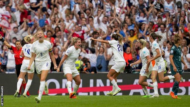 Euro 2022: England beat Germany to win first major women’s trophy in dramatic style