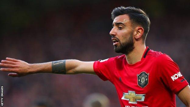 Mancester United's Bruno Fernandes