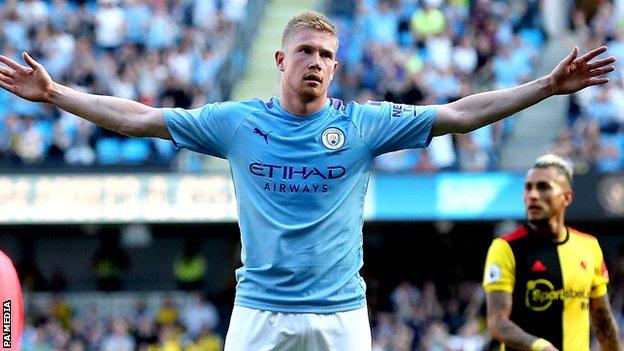 Manchester City's Kevin de Bruyne He finished with a goal and two assists but statistics do not do justice to the quality of his passing and crossing. Watford simply could not live with him.