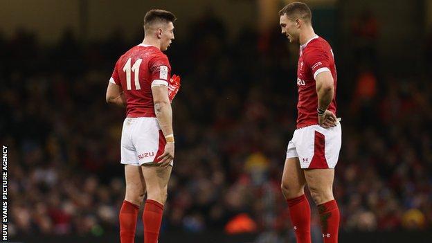 Josh Adams and George North have scored 54 Wales tries between them