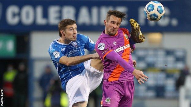 Linfield beat Coleraine 2-0 in their only meeting so far this season