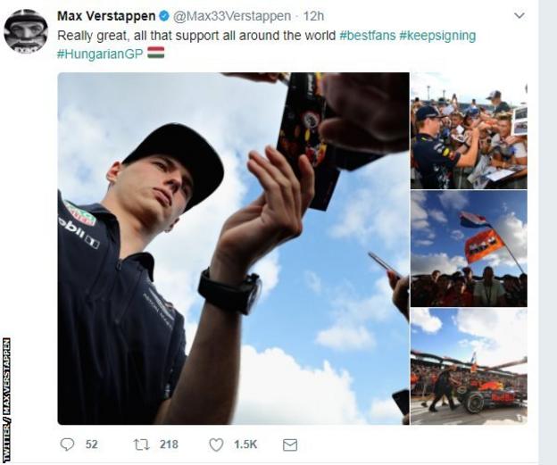 Red Bull Racing's Max Verstappen