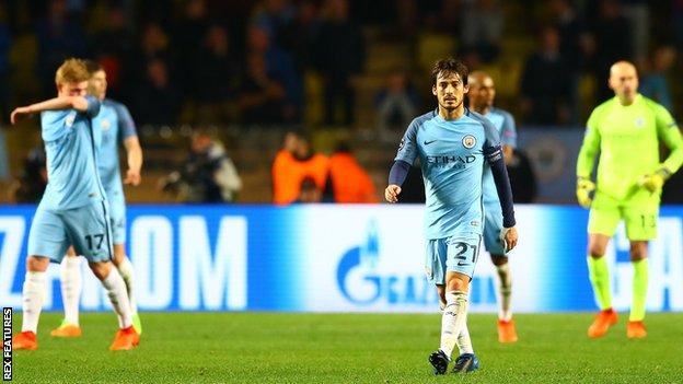 Monaco manchester goles city Una gran