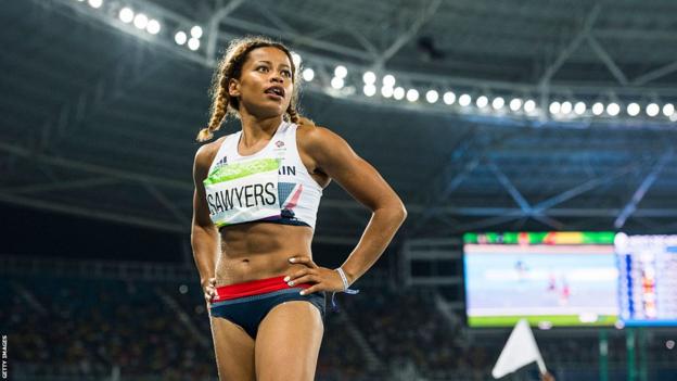 Jazmin Sawyers in action at the 2016 Olympic Games