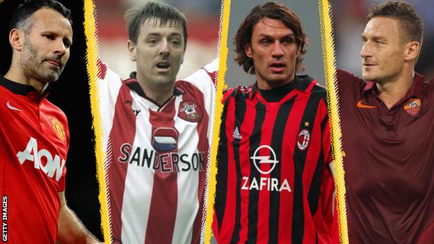 One-club players: Giggs, Scholes, Le Tissier, Maldini and Totti turned down  big moves - BBC Sport