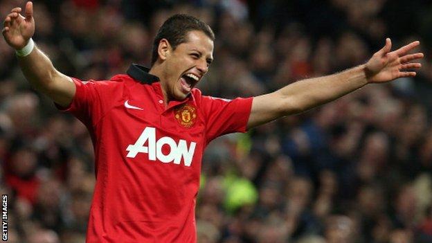 Manchester United forward Javier Hernandez