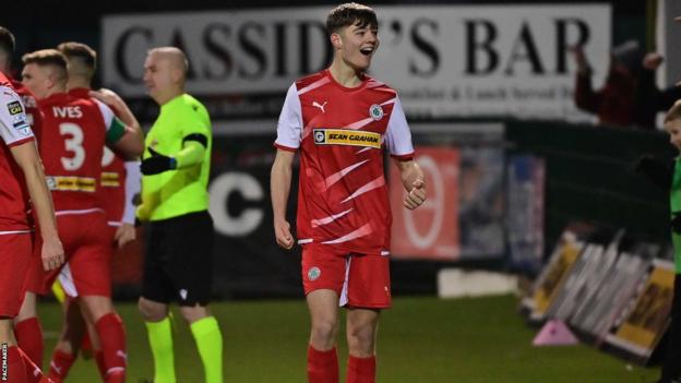 Teenager Sean Moore sparked Cliftonville's comeback at Solitude