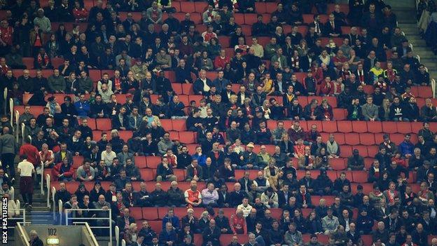 Arsenal empty seats