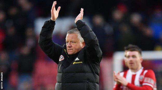 Sheffield United boss Chris Wilder
