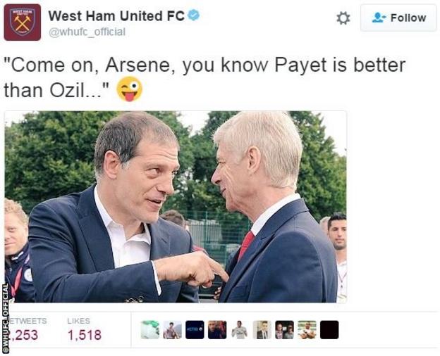 Slaven Bilic Arsene Wenger