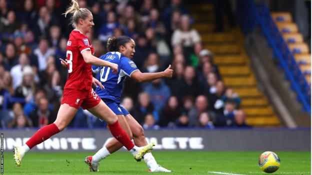 Lauren James scores for Chelsea