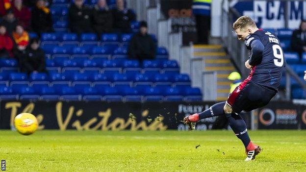 Billy Mckay slots a penalty for Inverness