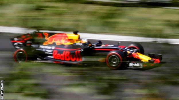 Daniel Ricciardo in action for Red Bull