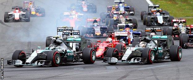 Nico Rosberg and lewis Hamilton