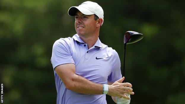 Rory McIlroy in action in Memphis