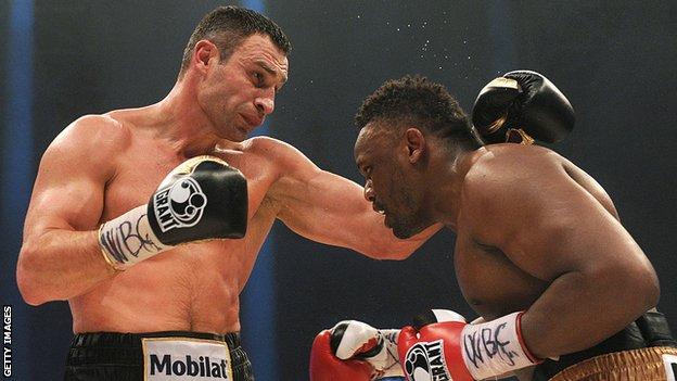 Derek Chisora and Vitali Klitschko