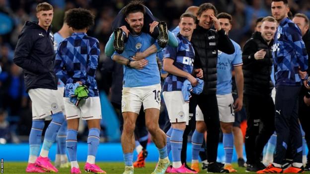 Jack Grealish celebrates