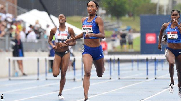 Dalilah Muhammad Breaks 400m Hurdles World Record At Us National Championships Bbc Sport