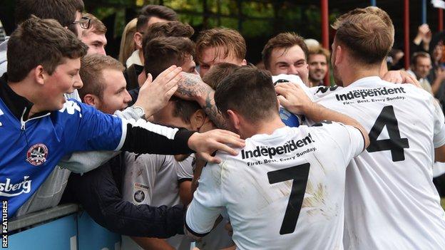 Truro City celebrate