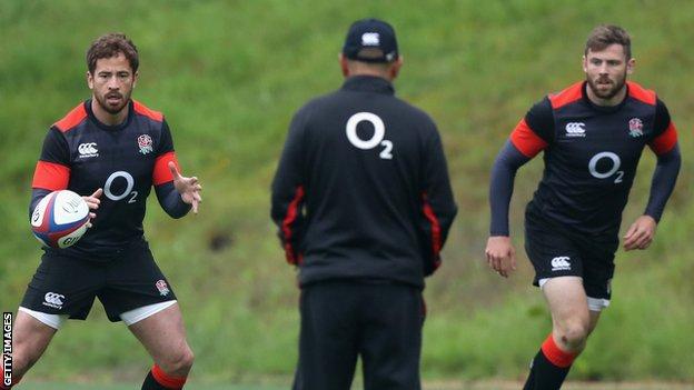 Eddie Jones, here overseeing a training session involving Danny Cipriani and Elliot Daly,