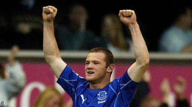 Wayne Rooney during his Everton days