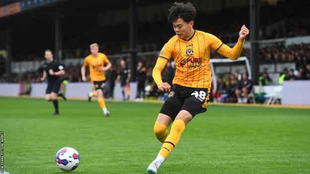 Kiban Rai in action for Newport