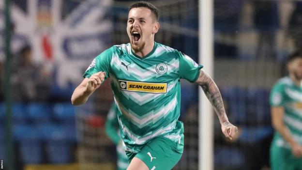 David Parkhouse scored his first Cliftonville goal as the league leaders maintained their advantage at the top