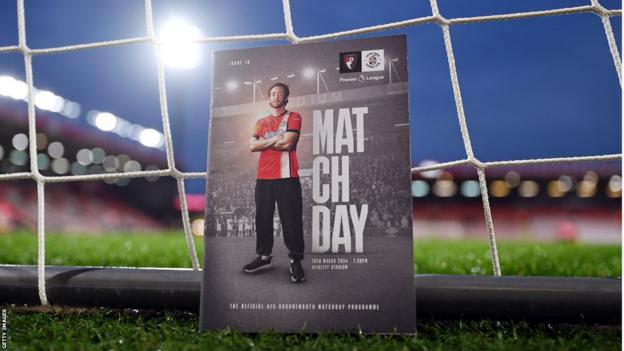 The matchday programme for Bournemouth v Luton Town