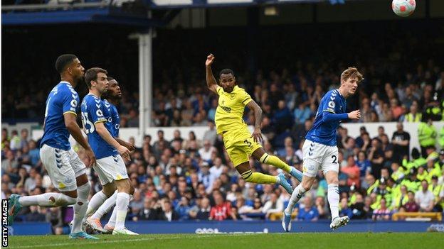 Rico Henry scores for Burnley against Everton