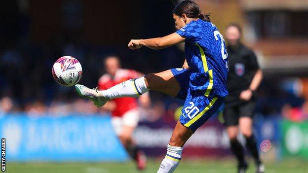 Sam Kerr volley against Manchester United