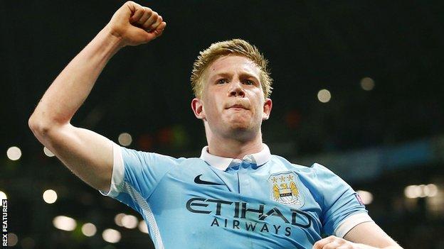 Man City forward Kevin de Bruyne