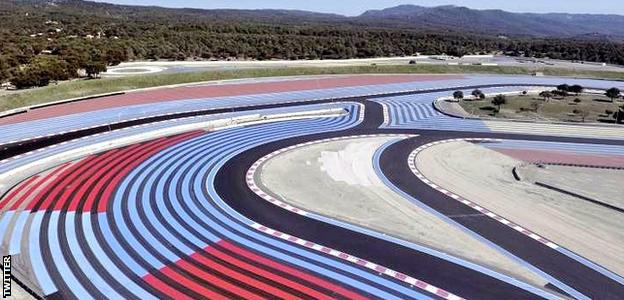 An aerial view of the 2018 Circuit Paul Ricard