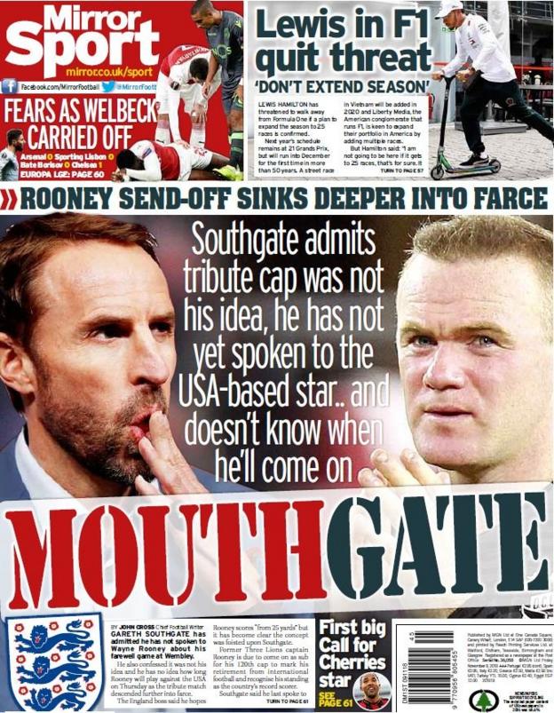 Mirror back page on Friday