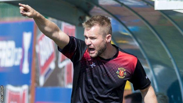 Kevin Rutkiewicz has left Annan to take over at Stirling Albion