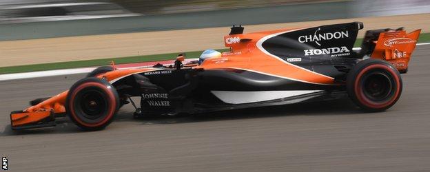 Jenson Button Fernando Alonso signed autographed McLaren Honda Formula 1 Framed 