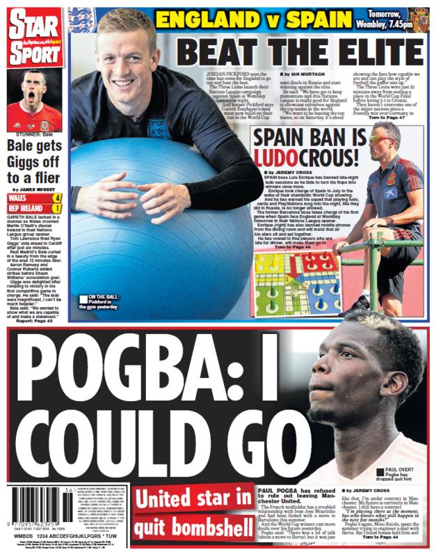 Daily Star back page on Friday