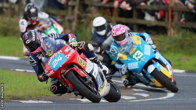 Ulster Grand Prix: Hickman wins twice and breaks Dundrod lap record ...