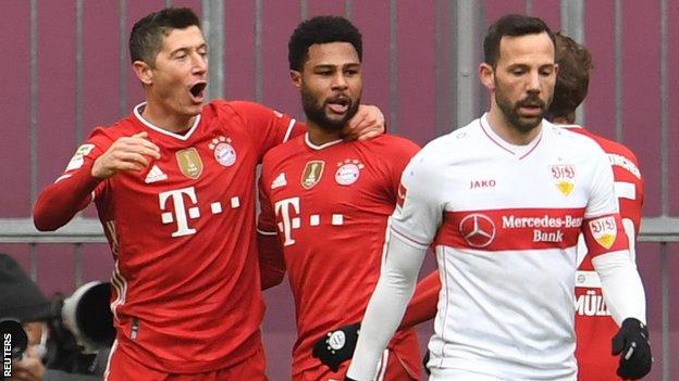 Robert Lewandowski et Serge Gnabry du Bayern Munich