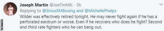 Twitter reaction to Tyson Fury beating Deontay Wilder